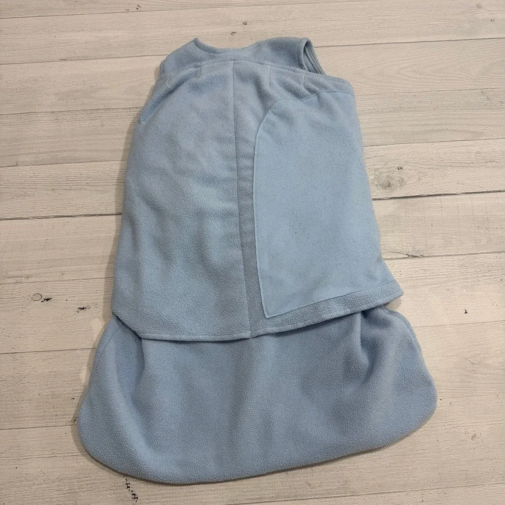 Halo wearable sleep sack swaddle blue fleece NEWBORN